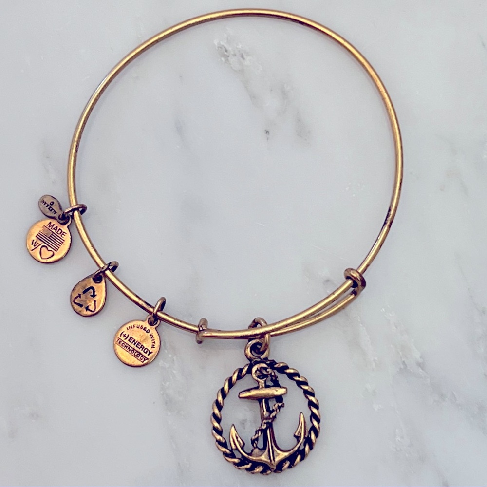 Alex and Ani Anchor Charm Bangle Bracelet